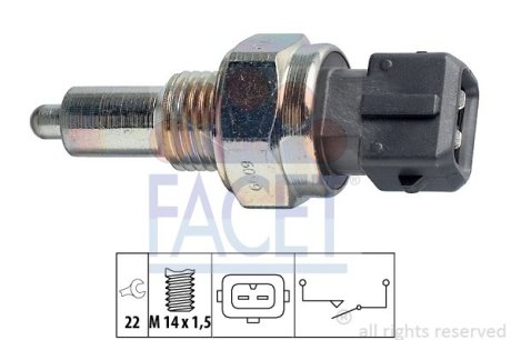 Перемикач заднього ходу автомобіля FACET 7.6099