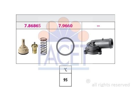 Термостат VW Eos 1.4 tsi (08-15) (7.8686K) FACET 78686K