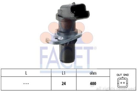 Датчик обертів коленвала Citroen Berlingo / Peugeot Partner 1.6 i (00-) (9.0305) FACET 90305