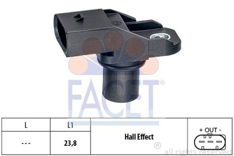 Датчик оборотов коленвала Bmw 3 330 d (07-13) FACET 9.0518