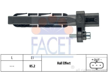 Датчик положения коленчатого вала FACET 9.0758