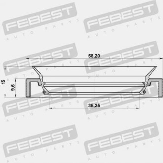 Сальник FEBEST 95HAY-37581015C