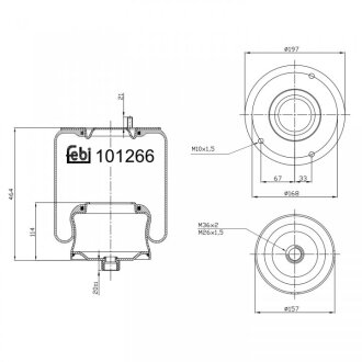 Подушка амортизуюча FEBI BILSTEIN 101266