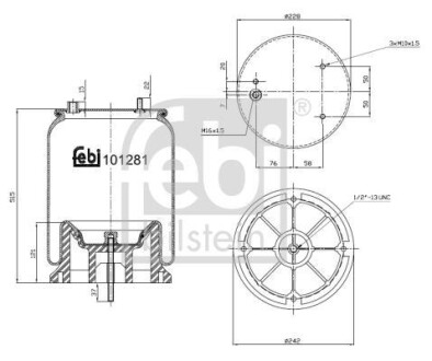 Подушка амортизуюча FEBI BILSTEIN 101281