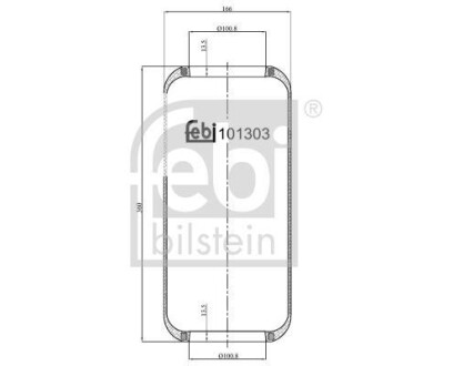 Подушка амортизуюча FEBI BILSTEIN 101303