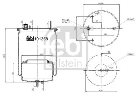 Пневмоподушка FEBI BILSTEIN 101358