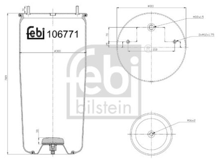 Подушка амортизуюча FEBI BILSTEIN 106771