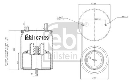 Подушка амортизуюча FEBI BILSTEIN 107169