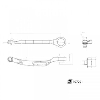 Важіль підвіски коліс передній FEBI BILSTEIN 107291