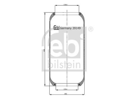 Подушка пневмопідвіски FEBI BILSTEIN 39149