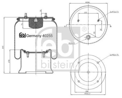 Подушка амортизуюча FEBI BILSTEIN 40255