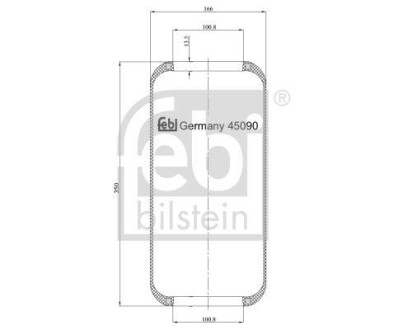 Подушка амортизуюча FEBI BILSTEIN 45090