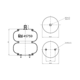 Подушка амортизуюча FEBI BILSTEIN 45759