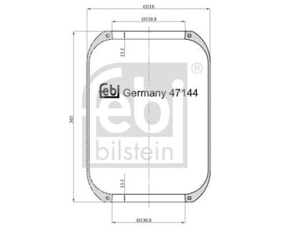 Подушка амортизуюча FEBI BILSTEIN 47144