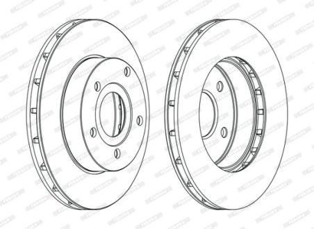 Тормозной диск FERODO DDF1169C