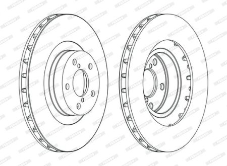 Тормозной диск FERODO DDF1175C