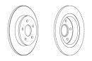 Тормозной диск FERODO DDF1227