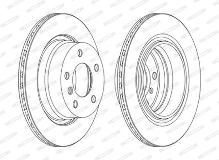 Гальмівний диск FERODO DDF1285C