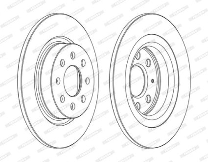 Диск тормозной FERODO DDF1299C