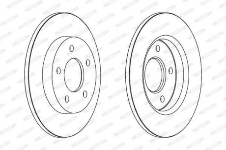 Гальмівний диск FERODO DDF1420C
