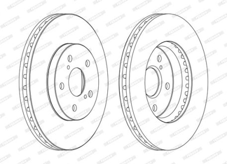 Тормозной диск FERODO DDF1446C