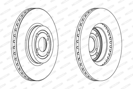 Тормозной диск FERODO DDF1461C