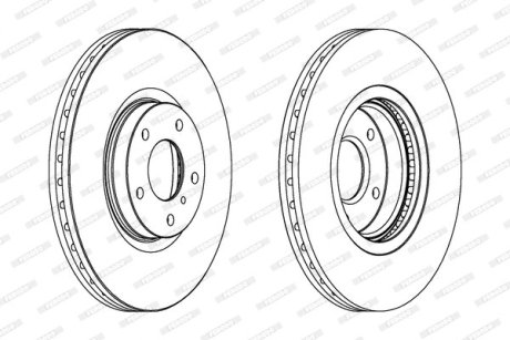 Гальмівний диск FERODO DDF1505C1