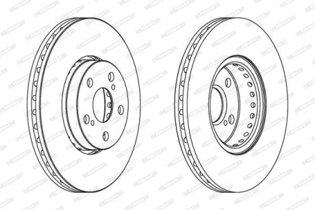 Гальмівний диск FERODO DDF1575C