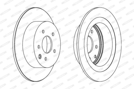 Диск тормозной FERODO DDF1590C