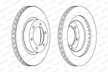 Тормозной диск FERODO DDF1594C