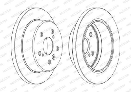 Тормозной диск FERODO DDF1598C