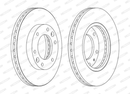 Диск гальмівний FERODO DDF1612C