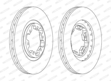 Гальмівний диск FERODO DDF1626C