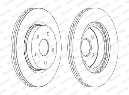 Тормозной диск FERODO DDF1635C