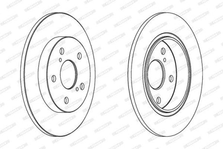 Тормозной диск FERODO DDF1645C