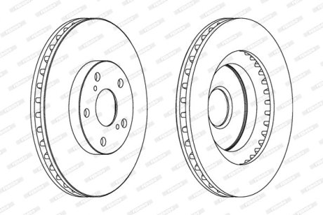 Диск гальмівний FERODO DDF1646C