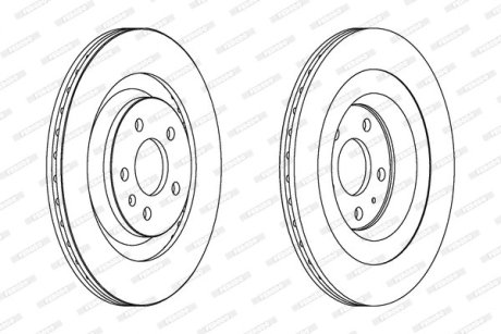 Диск тормозной FERODO DDF1667C