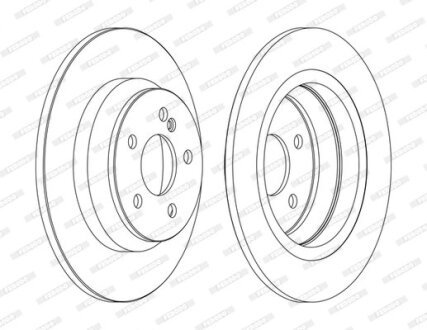 Гальмівний диск FERODO DDF1675C