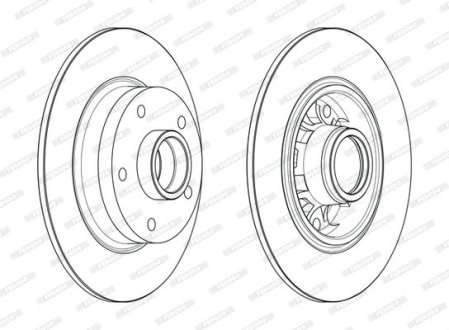 Тормозной диск FERODO DDF1730-1
