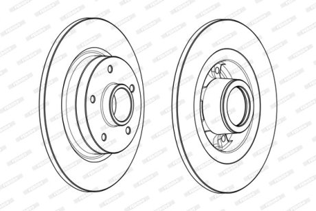 Диск гальмівний FERODO DDF1731-1