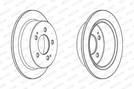 Диск гальмівний FERODO DDF1753C