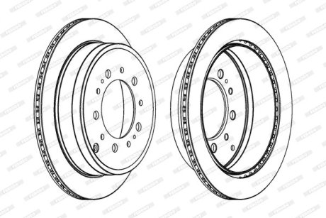 Диск гальмівний FERODO DDF1799C-1