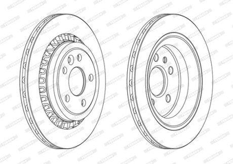 Диск тормозной FERODO DDF1802C