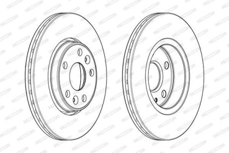 Тормозной диск FERODO DDF1978C