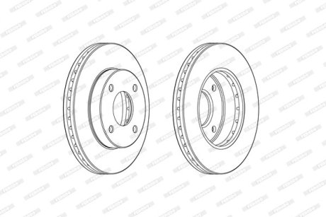 Тормозной диск FERODO DDF2134C