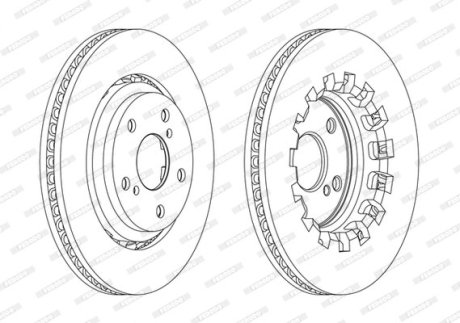 Диск тормозной FERODO DDF2268C