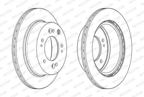 Диск тормозной FERODO DDF2285C