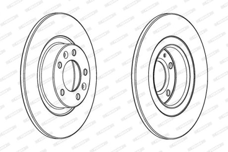 Диск тормозной FERODO DDF2297C