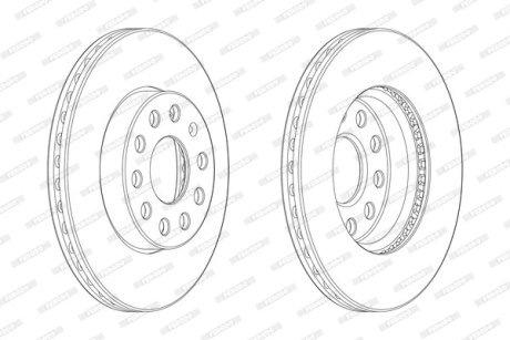 Гальмівний диск FERODO DDF2400C-1