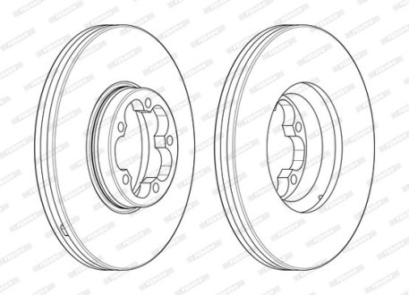 Диск тормозной FERODO DDF2468-1